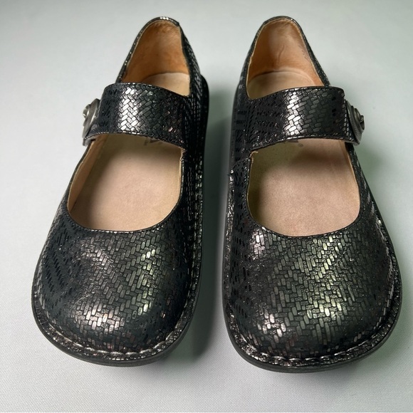 alegria shoes size 36 Multicolored Snakeskin Pattern...GENTLY USED nb - Picture 2 of 12